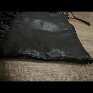 pleather fringe purse